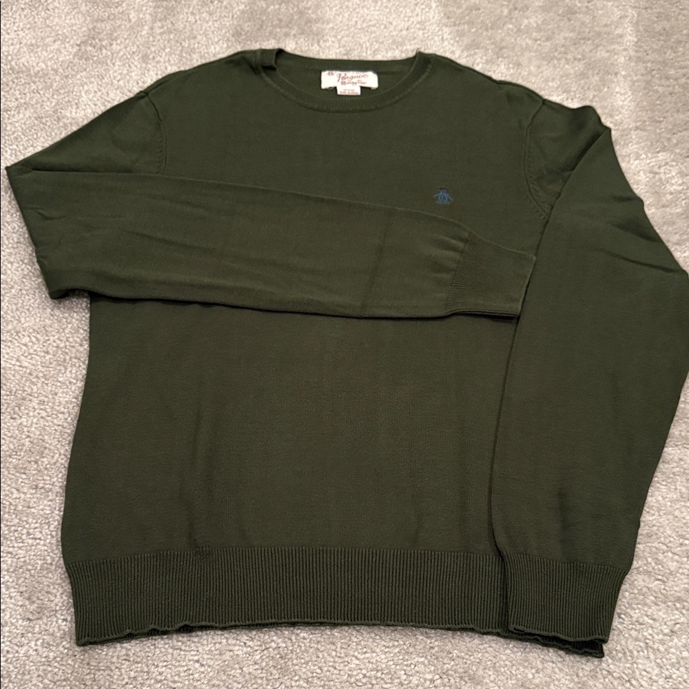 Original Penguin Dark Green Crewneck Sweater
